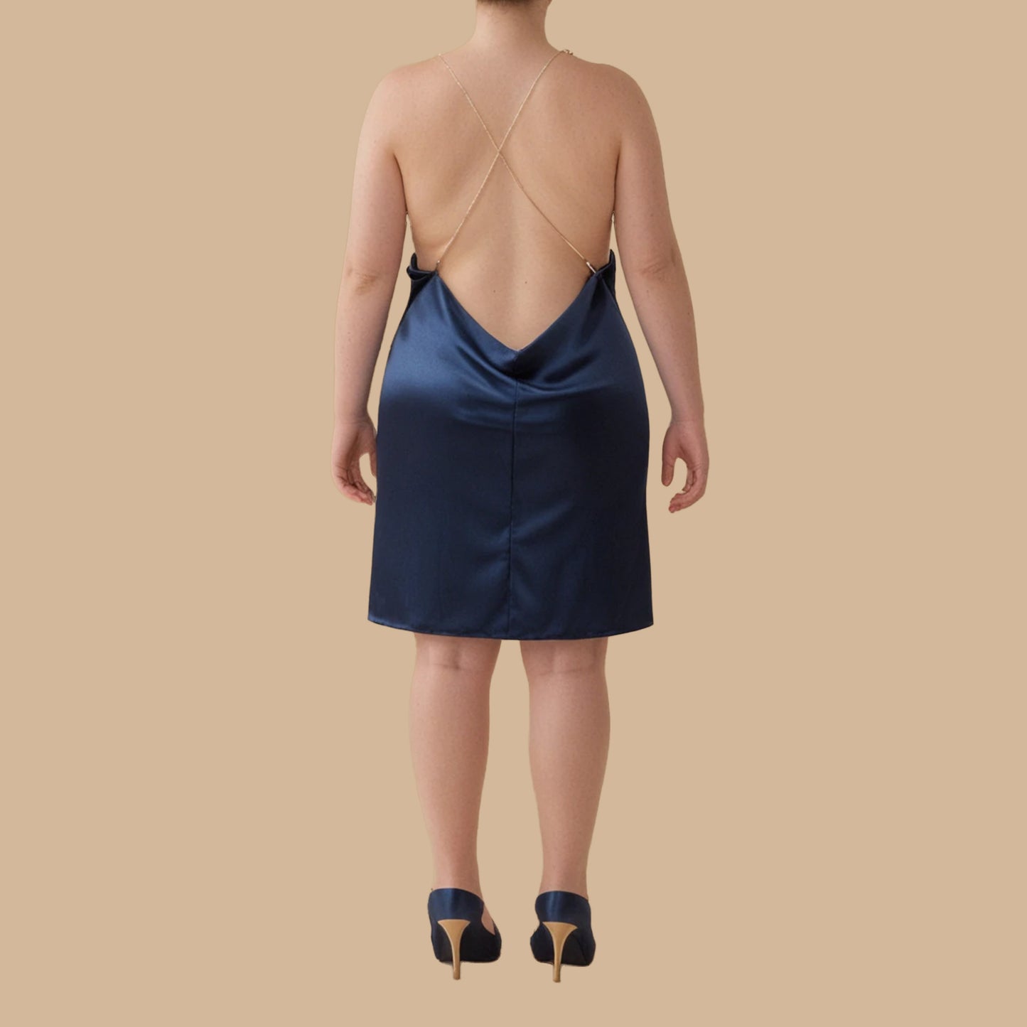 Backless Cowl Dress Sewing Pattern for Women