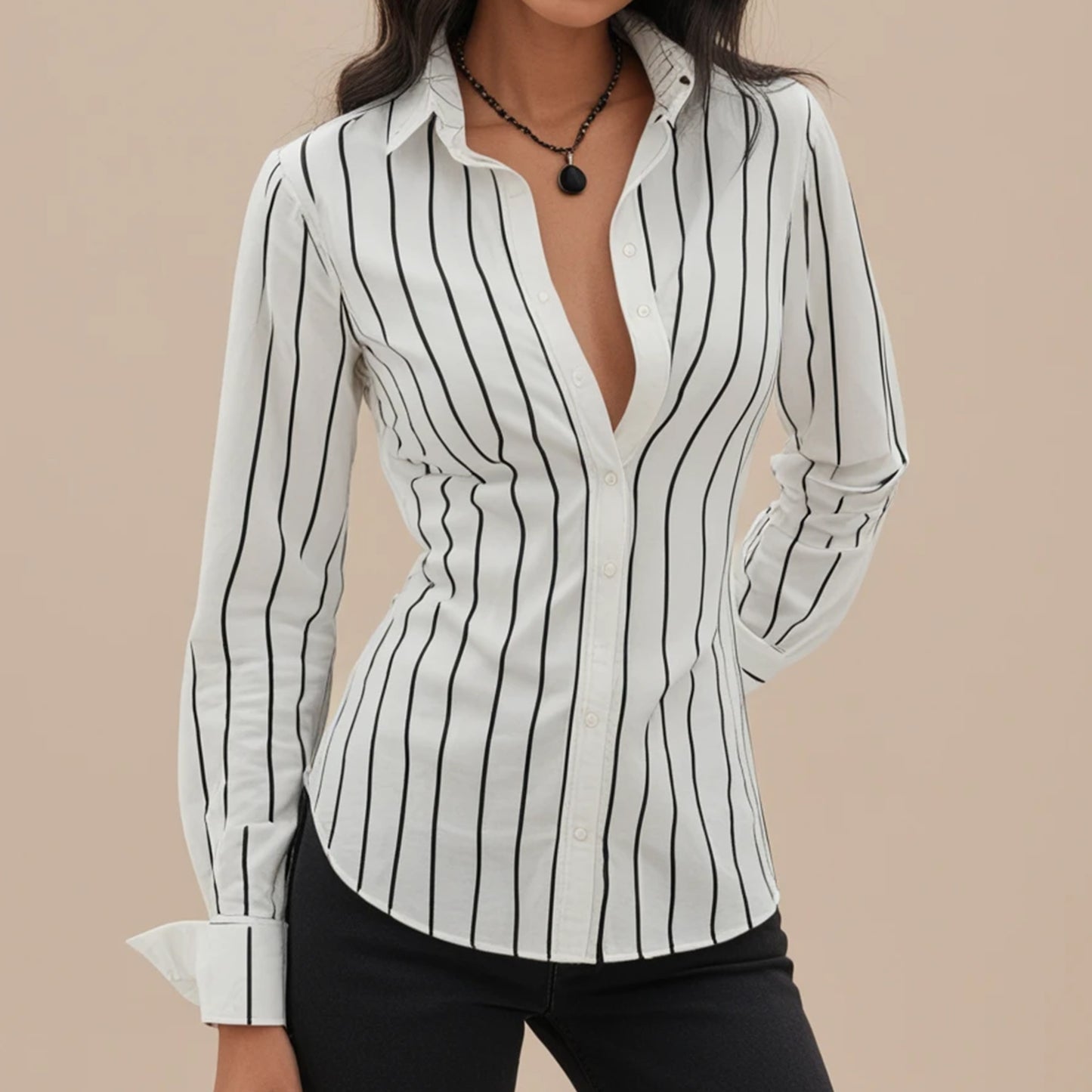 Tight Fitted Women Shirt Sewing Pattern PDF