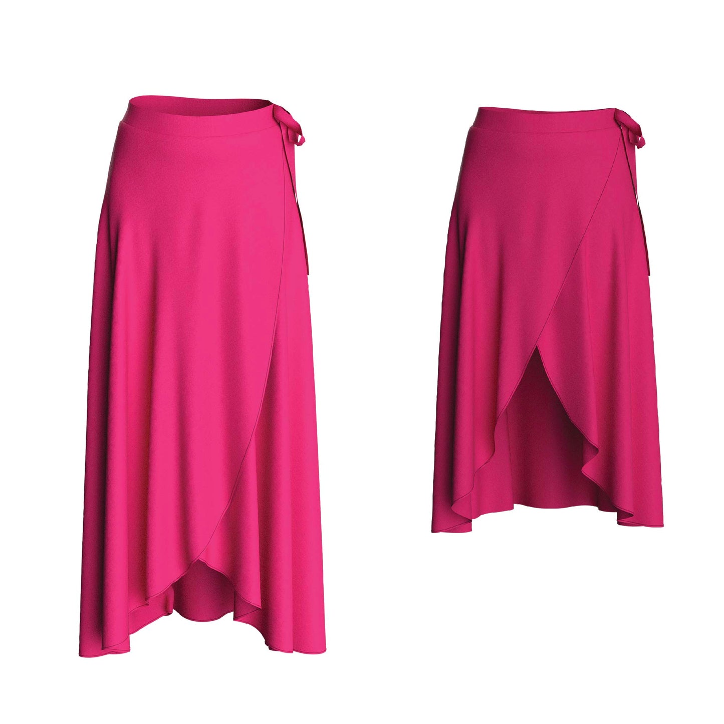 DIY Wrap Skirt Sewing Pattern for Women