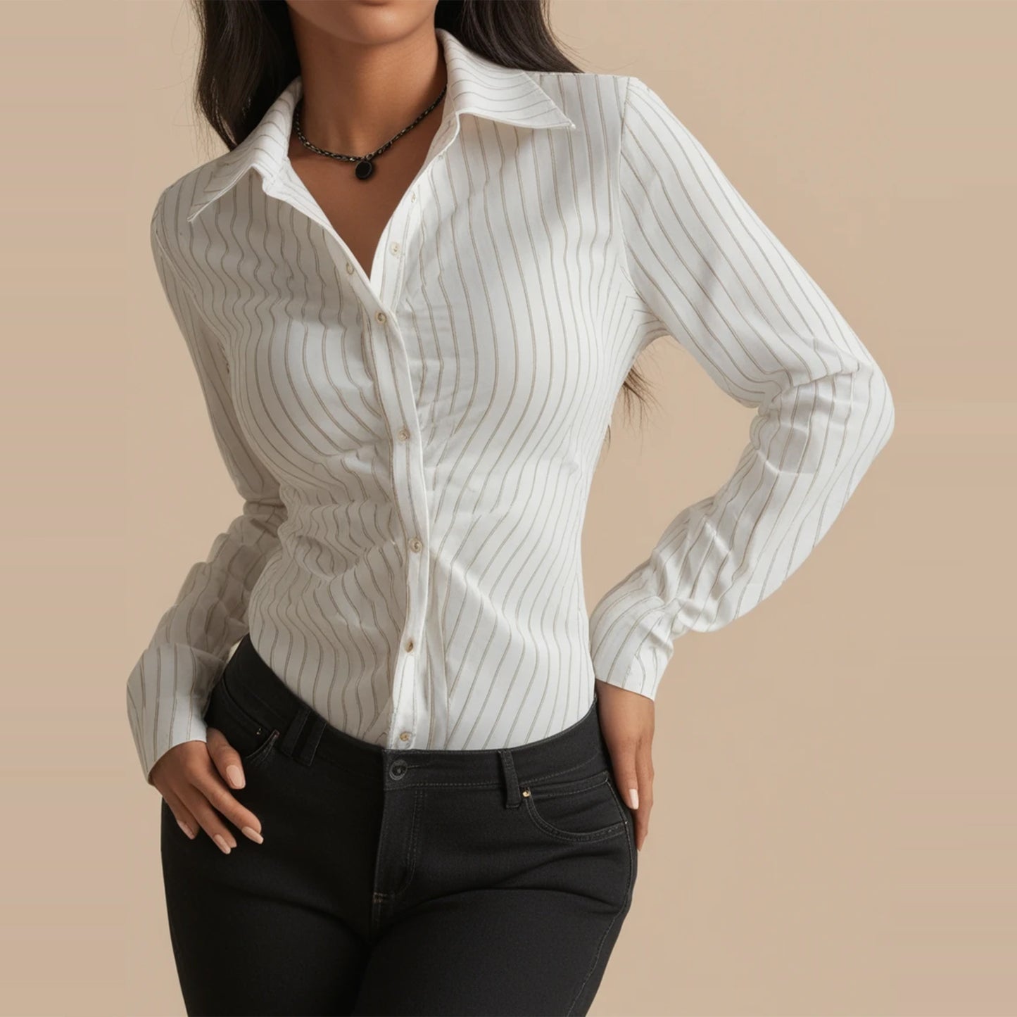 Tight Fitted Women Shirt Sewing Pattern PDF