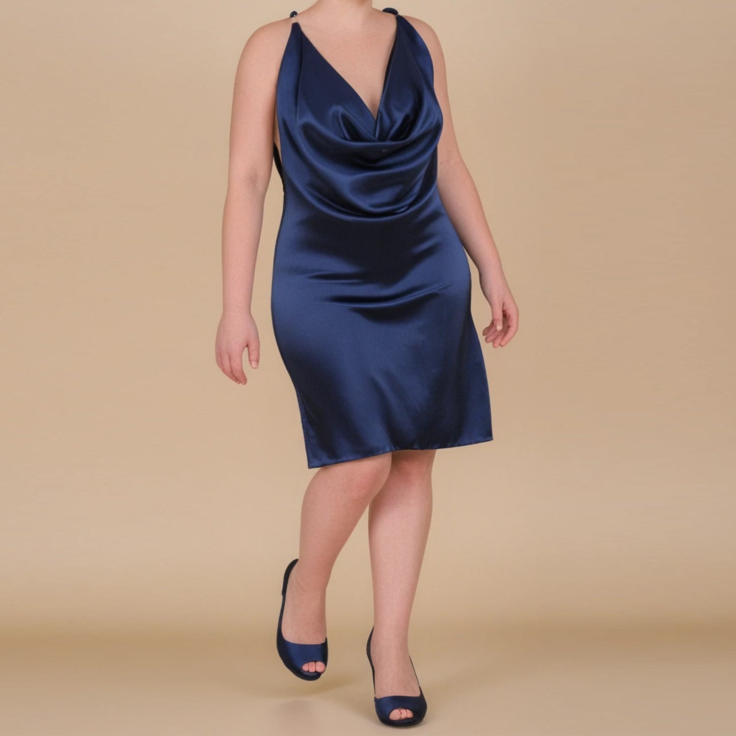 Backless Cowl Dress Sewing Pattern for Women
