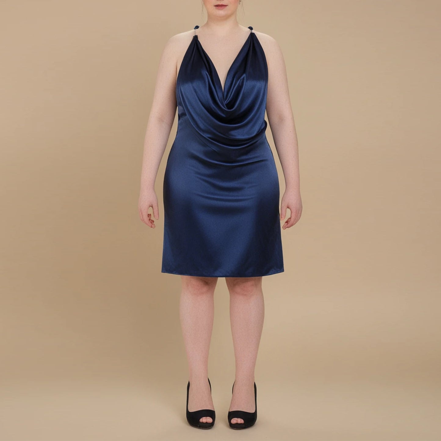 Backless Cowl Dress Sewing Pattern for Women