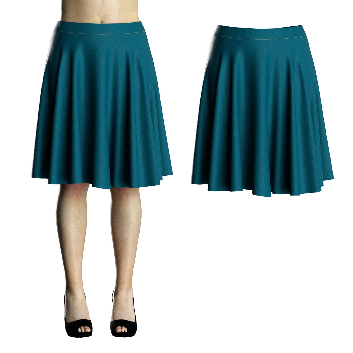 Long Umbrella Cut Skirt Sewing Pattern