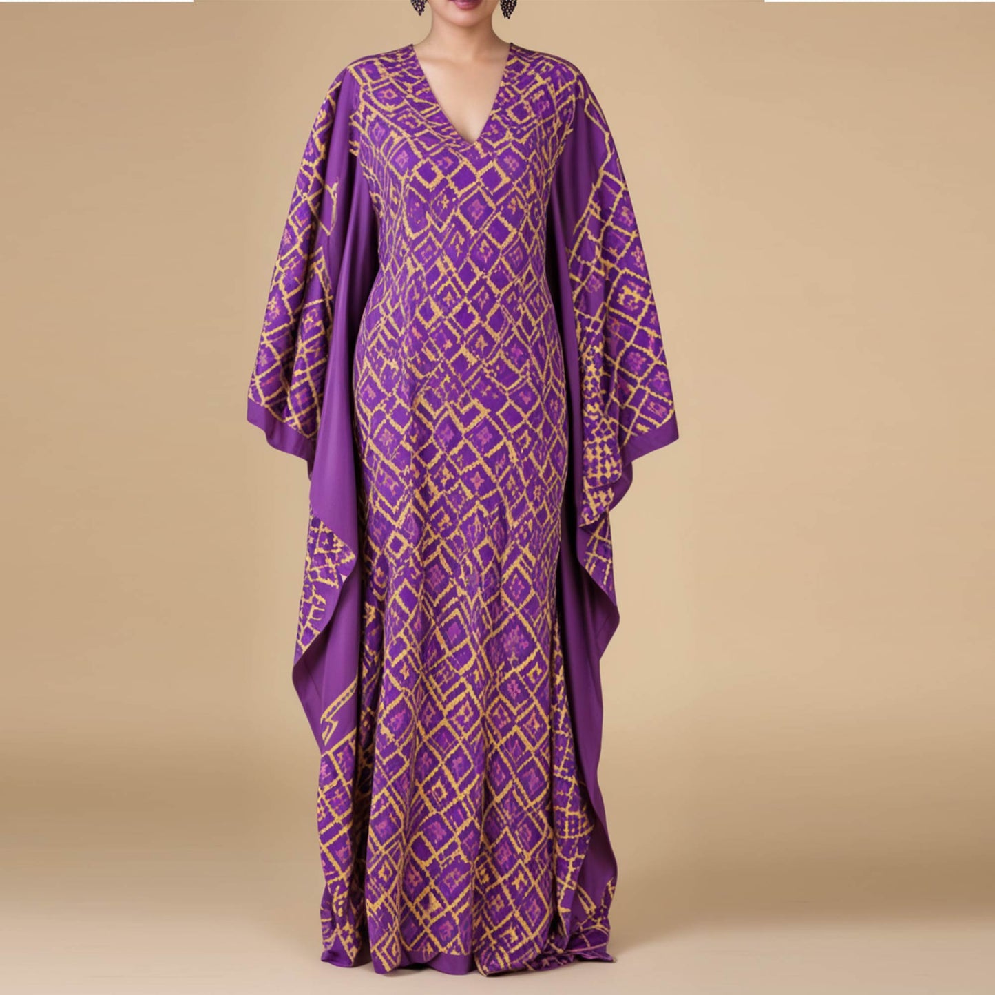 Simple Kaftan Sewing Pattern Project PDF For Beginners