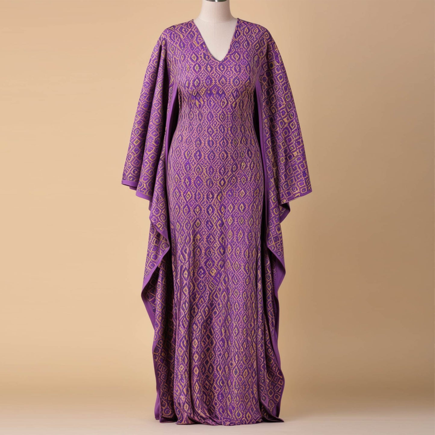 Simple Kaftan Sewing Pattern Project PDF For Beginners