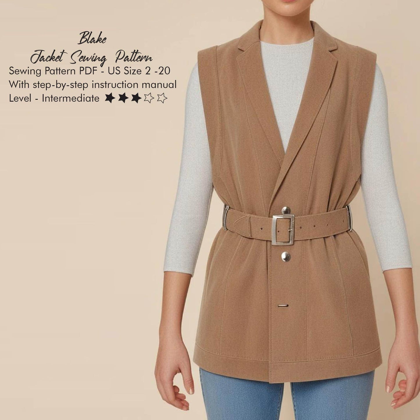 Ladies Jacket Sewing Pattern