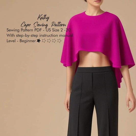 Women Cape PDF Sewing Pattern