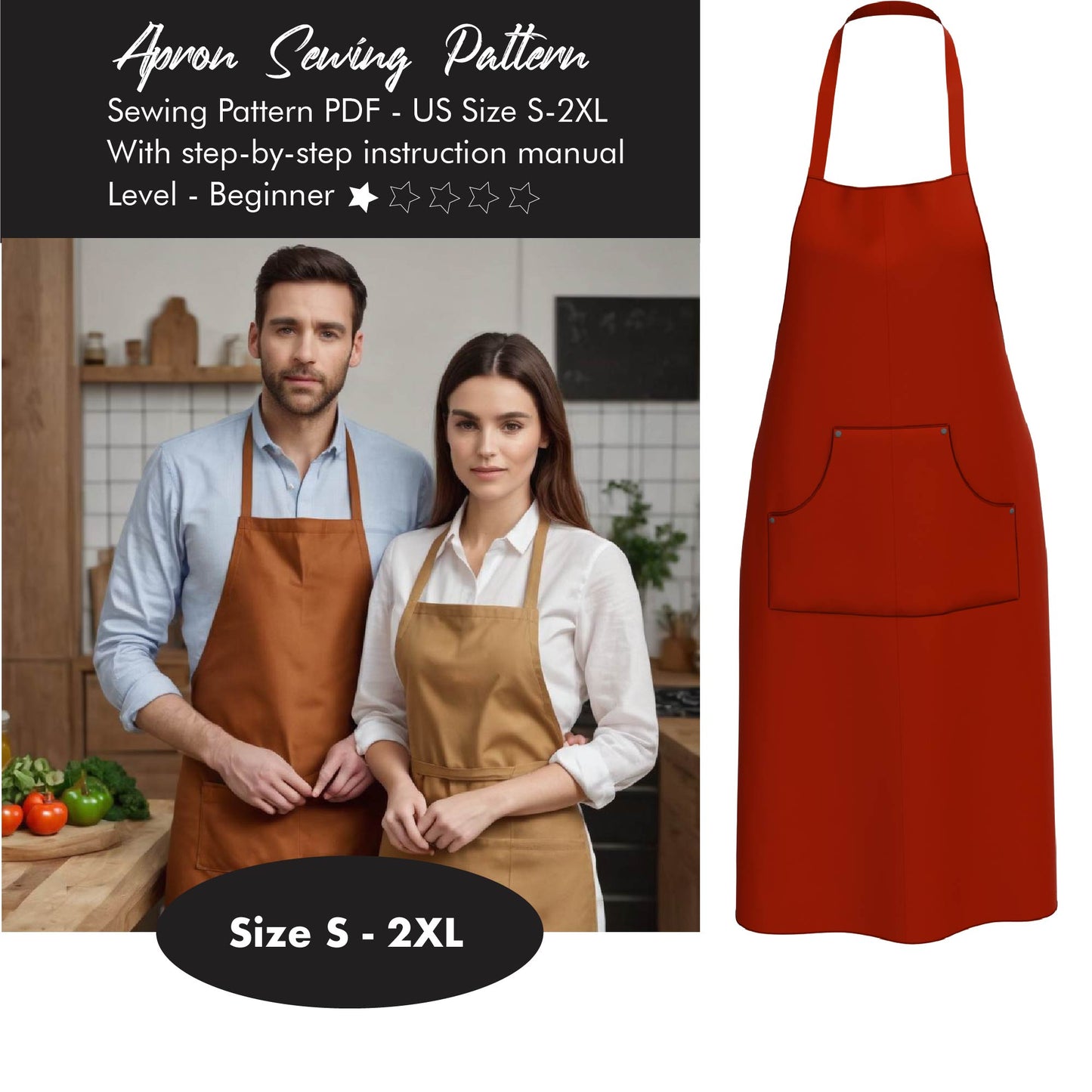 Apron With Pockets Pattern Project