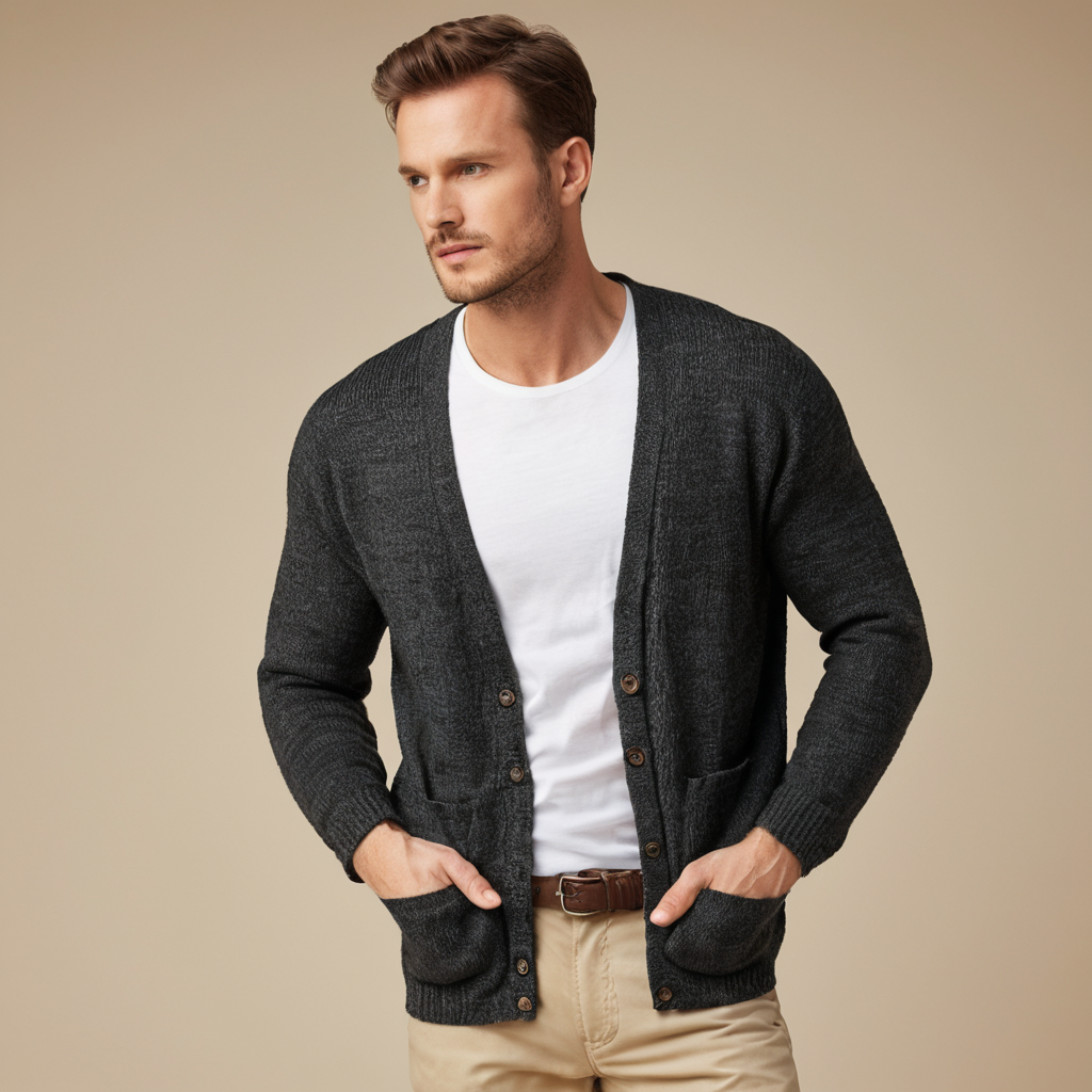 Men Cardigan Digital Sewing Pattern